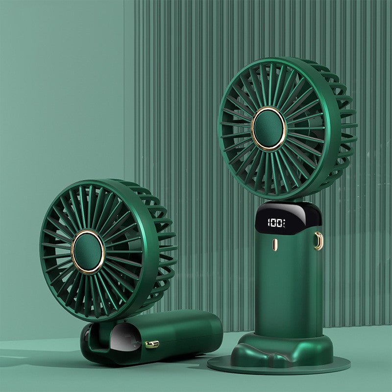 Mini ventilateur portable USB rechargeable 5 vitesses, pliable et à porter au cou - BestyAirlyss
