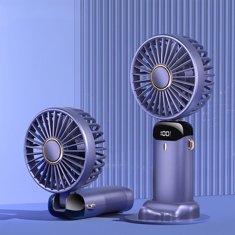Mini ventilateur portable USB rechargeable 5 vitesses, pliable et à porter au cou - BestyAirlyss