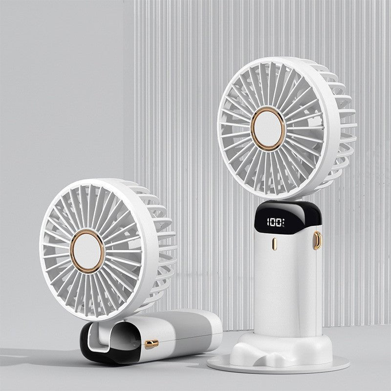 Mini ventilateur portable USB rechargeable 5 vitesses, pliable et à porter au cou - BestyAirlyss