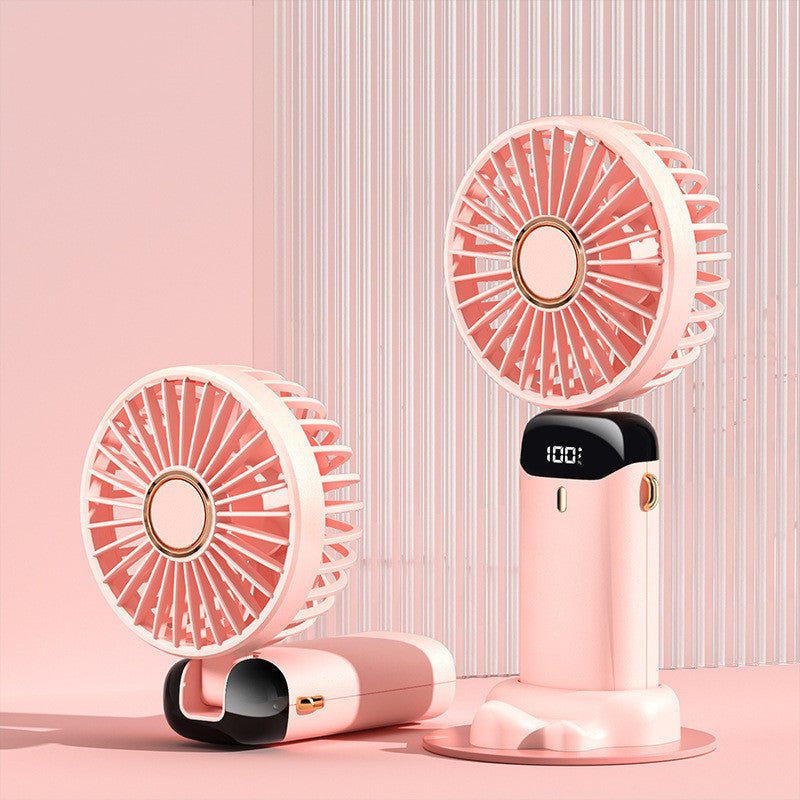 Mini ventilateur portable USB rechargeable 5 vitesses, pliable et à porter au cou - BestyAirlyss