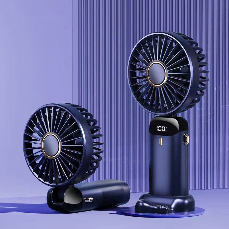 Mini ventilateur portable USB rechargeable 5 vitesses, pliable et à porter au cou - BestyAirlyss