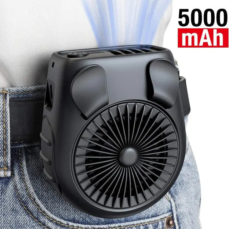 Small Carry - on Waist Hanging Fan, Rechargeable Mini Hanging Neck Fan - BestyAirlyss